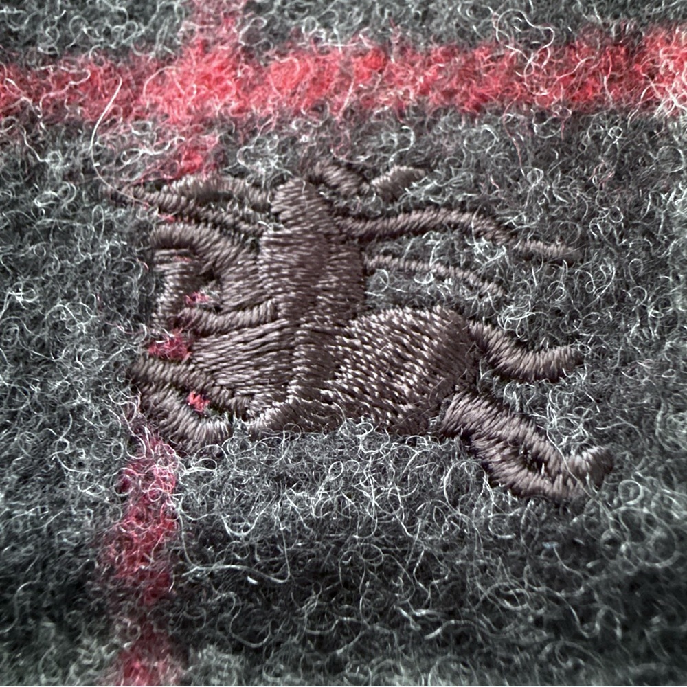 Burberry LONDON Scarf Black Nova Check Lambswool - Picture 6 of 6